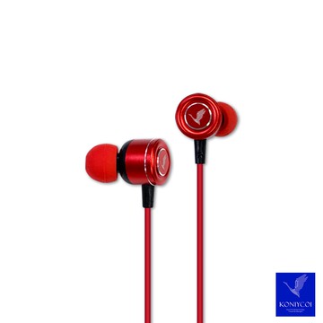 KONIYCOI DK2金屬耳機麥克風-紅(DK2-R) 有線耳麥 耳機麥克風 麥克風耳機 手機