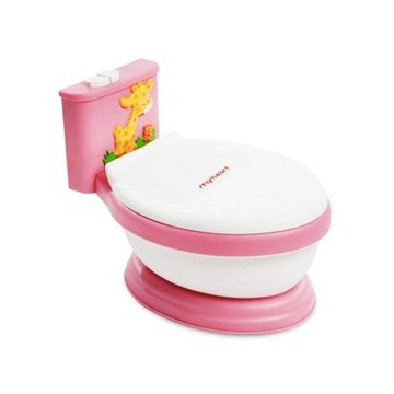 myheart - 專利音樂兒童馬桶-蜜桃粉