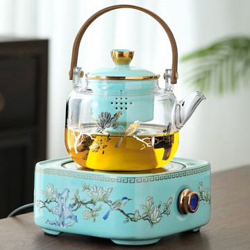 玻璃煮茶壺泡茶煮茶爐和壺茶具網紅電陶爐小型泡自動煮茶器養生壺