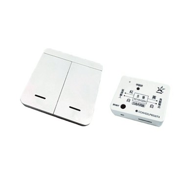 【海夫健康生活館】伍星 智慧壁切型 遙控開關組 可擴充配對2主機(WS-5376-2)