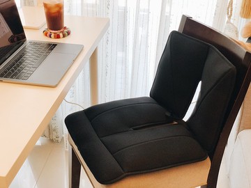 AC RABBIT-攜帶型_舒壓腰椎支撐座墊組 居家辦公 上班通勤 方便