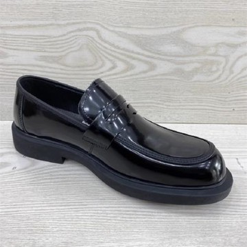 男鞋冬季透氣2025新款商務正裝皮鞋男款真皮一腳蹬樂福休閑鞋子男