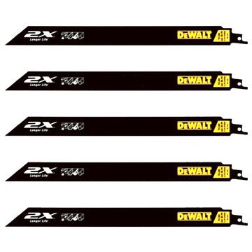 DEWALT 得偉 雙金屬2倍耐用特殊塗層金屬鋸片 5個 DWA41812 305mm  1組