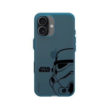 iPhone 17 Clear (相機按鈕) 夜幕藍 - 迪士尼-星際大戰 Star Wars - 星際大戰 – 風暴兵黑線條