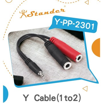 【RB MUSIC】Stander Y-PP-2301 Y Cable Y型線 3.5mm 立體聲 轉 雙 6.3