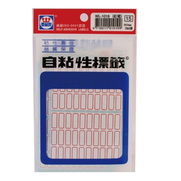 華麗牌 WL-1019標籤