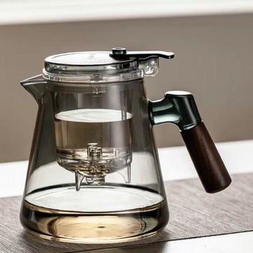 臺灣/免運✨茶具 泡茶茶具 泡茶壺高端中式高溫耐熱耐熱玻璃茶壺隔熱防燙便攜疑難茶葉沖泡壺