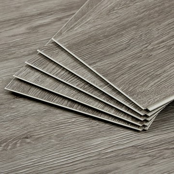 樂嫚妮 北歐風仿木紋SPC石塑防水卡扣地板-1.5坪/厚5.5mm-(4色)深木紋灰色