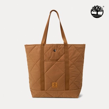 Timberland 中性小麥色絎縫托特包|A274VEH2