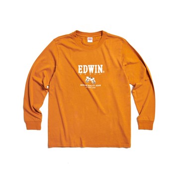 EDWIN｜中性｜珍珠奶茶長袖T恤