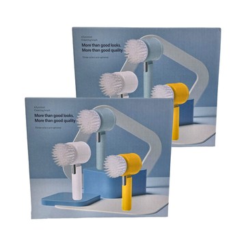 aibo USB充電式電動清潔刷 配備三種刷頭 IPX7防水等級  綠色  2個