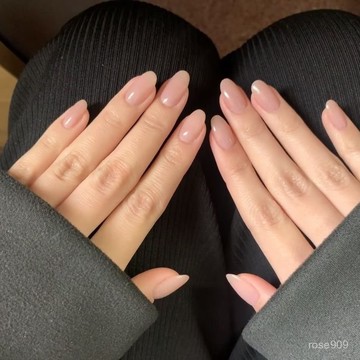 ✨Hannah✨【1.1萬人收藏】手工純色穿戴美甲甄媛傳衕款甘露寺華妃摸臉白開顯白網紅自然裸色手工穿戴甲 4VVD