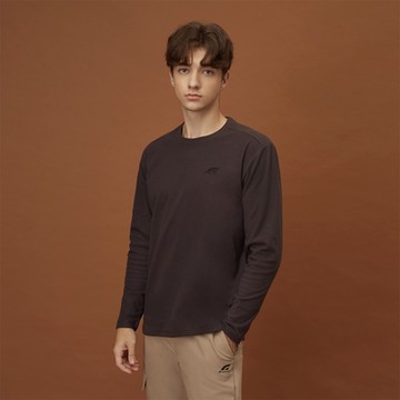 GIORDANO 男裝G-MOTION彈力磨毛上衣 - 17 原子灰