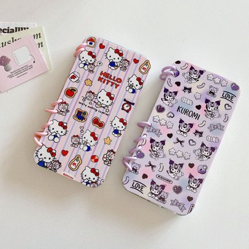 免運 公司貨 保護殼 卡通清新kt貓適用16ProMax創意翻蓋筆記本15Pro皮質庫洛米手機殼 HZGZ01191