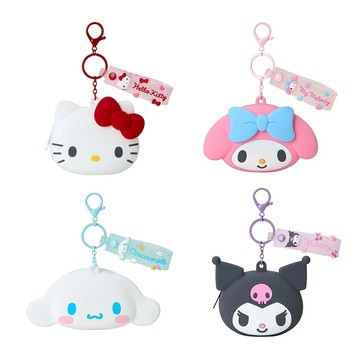 Sanrio 三麗鷗 矽膠造型零錢包 收納包 (附吊鍊)