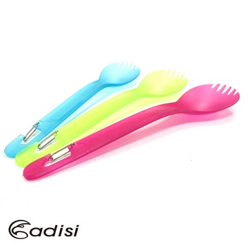 ADISI 隨行湯叉組 AS15245(三支一組)/城市綠洲專賣(攜帶式+環保/登山，露營郊遊，戶外使用)