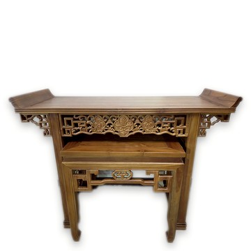 柚木神明桌五尺一 興雲網購旗艦店 神明桌 神桌  上下桌 風水桌 網桌 擺件 財位桌 擺飾桌 風水 藝品桌 擺件 翹頭