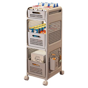 小麥購物 小推車置物架 L1243  3層  灰色