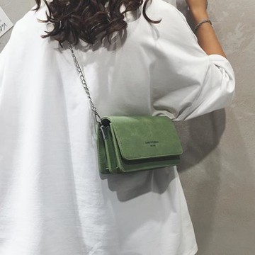 春夏小包包女2025新款時尚百搭磨砂單肩包質感休閑鏈條斜挎包軟皮