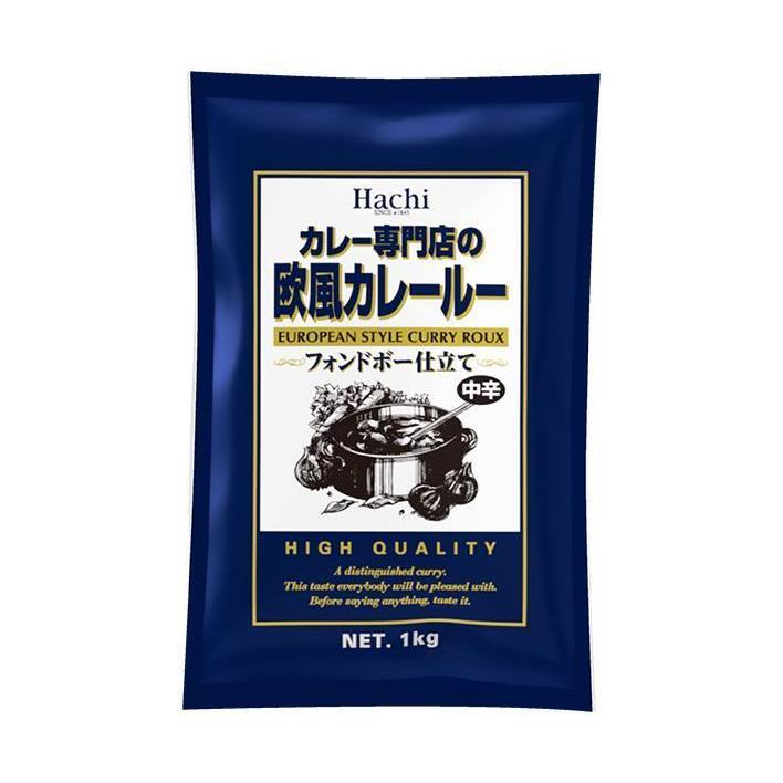 ハチ食品 カレー専門店の 欧風カレールー 中辛 1kg×12個入×(2ケース)｜ 送料無料