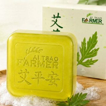 艾草洗面皂(100gx12個) - 面皂 香皂 肥皂 艾草皂