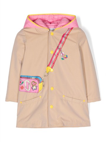 Marc Jacobs Kids - Snapshot-print trench coat - kids - Cotton/Polyester/Polyester - 3 - Neutrals