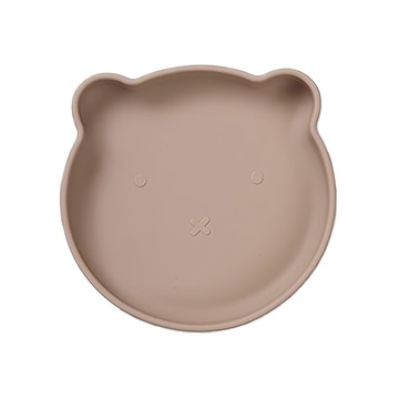 CUTOPIA 矽膠動物餐盤 100%食品級矽膠 安全無毒  餐盤  灰色  1個