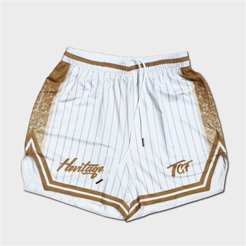 【TGF®】AirJersey™ 極彈輕量球褲 - Heritage 3X3 萊斯特姆經典白