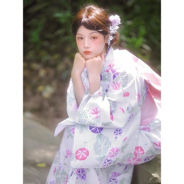 山鳥和色傳統夏季浴衣非改良款 全棉和服攝影旅拍寫真日式和風