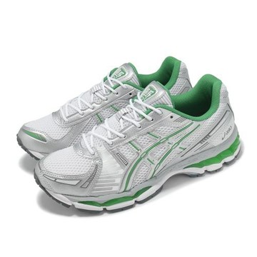 Asics 休閒鞋 GEL-Kayano 12.1 男鞋 銀 綠 復古跑鞋 支撐 亞瑟士 1203A759100