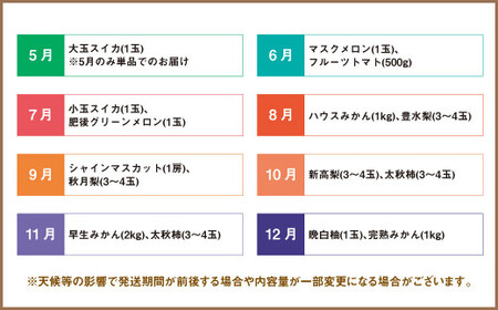 熊本便り！旬のフルーツ詰め合わせ定期便