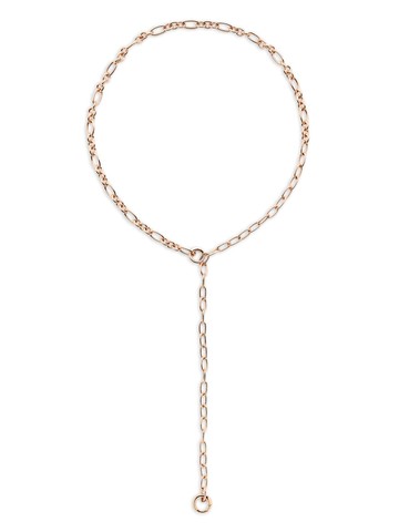 Dodo - 18kt rose gold-plated sterling silver Essentials lariat necklace - women - Enamel/18kt Rose Gold Plated Sterling Silver - 50 - Pink