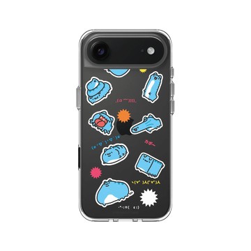 iPhone Air Clear Case（相機按鈕） 透明 - 貓貓蟲咖波 Bugcat Capoo - 奇怪咖波貼貼樂