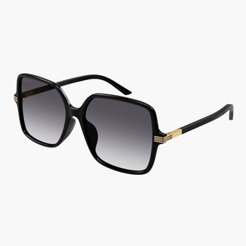【GUCCI 古馳】方形膠框太陽眼鏡 (GG1448SA-001)
