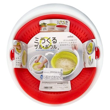 AKEBONO 曙產業 魔法蔬果瀝水籃  265 x 131 x 280mm  橘色  1個