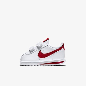 Nike Cortez Basic SL TDV [904769-101] 小童 休閒鞋 經典 阿甘鞋 魔鬼氈 白紅