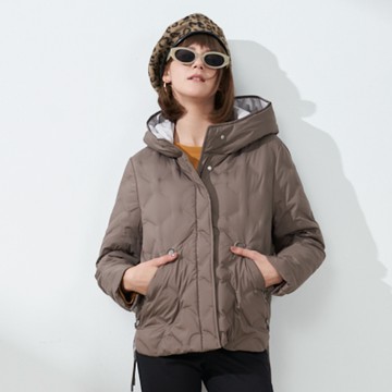 CLL巧玲瓏 側開岔雙色羽絨外套(可色) 5247406