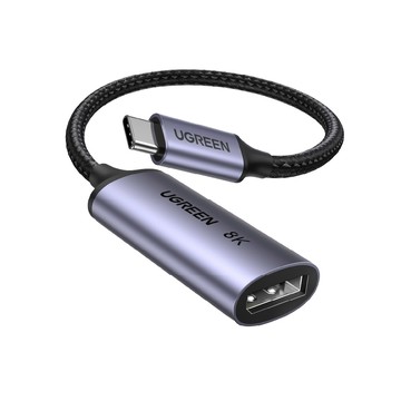 UGREEN USB-C轉DisplayPort影音傳輸線 DP1.4 8K高畫質顯示線