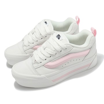 Vans 休閒鞋 Knu Stack 男鞋 女鞋 白 粉紅 厚底 厚鞋舌 寬鞋帶 小白鞋 VN000CP6YL7