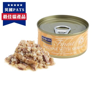 海洋之星FISH4CATS 沙丁魚&蝦貓罐 70g