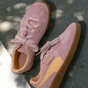 PUMA  PALERMO 粉紅 橘  復古 麂皮 焦糖底 德訓鞋 休閒鞋 396463-06