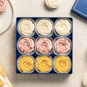 《3天內出貨》【傳遞幸福】椰香榴槤塔+玫瑰檸檬塔+草莓乳酪塔(9入禮盒)