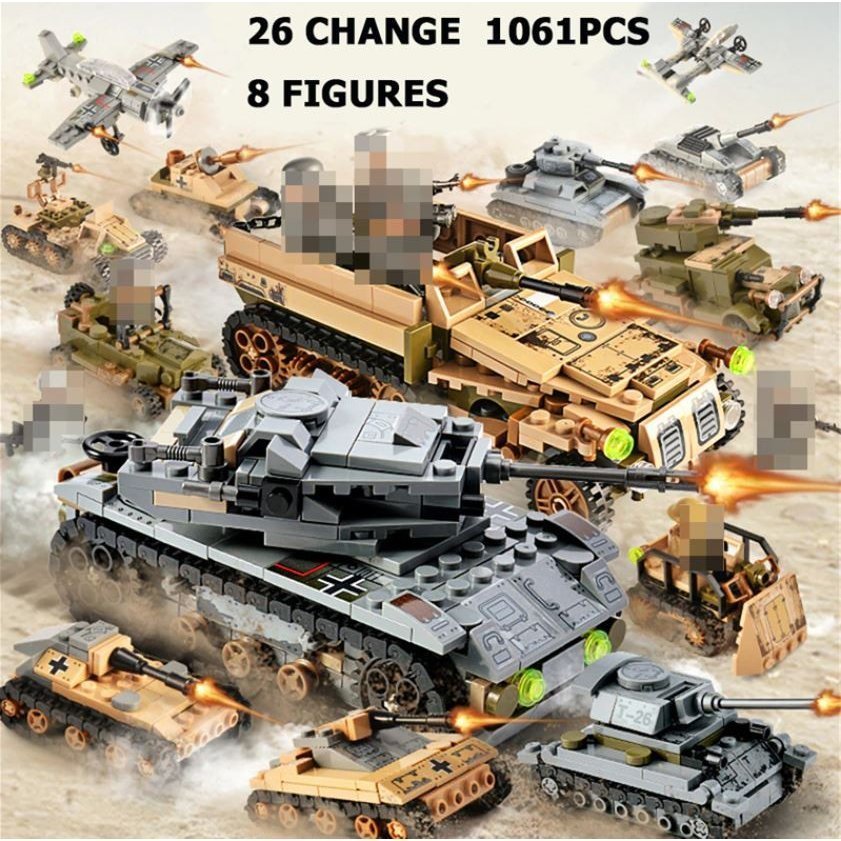 Lego互換 レゴ戦車 軍用車両 ミサイル車など26種組立 8フィギュア 通販 Lineポイント最大get Lineショッピング