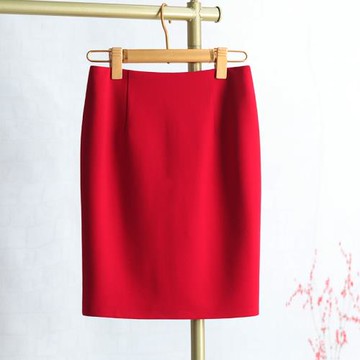紅色半身裙2026新款秋季一步裙修身顯瘦包臀裙職業包臀開叉短裙女