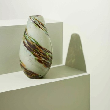 【Hübsch】多彩格羅夫玻璃花瓶 花器