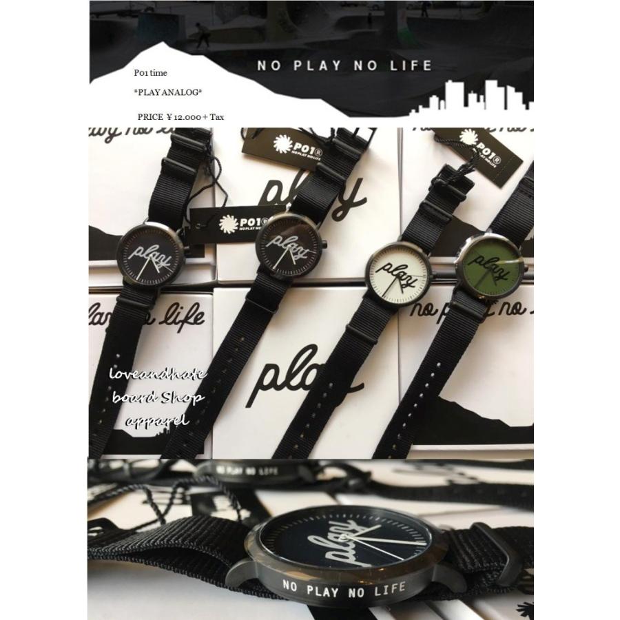 P01 * TIME PLAY ANALOG watch 時計 NO PLAY NO LIFE プレイ 腕時計