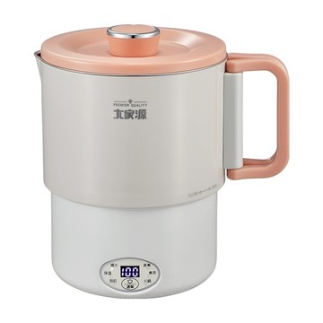 大家源 雙電壓便攜料理鍋 附收納袋 白色 920g 1.2L  TCY-372202