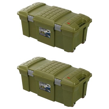 KEYWAY 聯府 雙輪SUV整理箱 TU65-1 綠色  800 x 409 x 341mm  2個