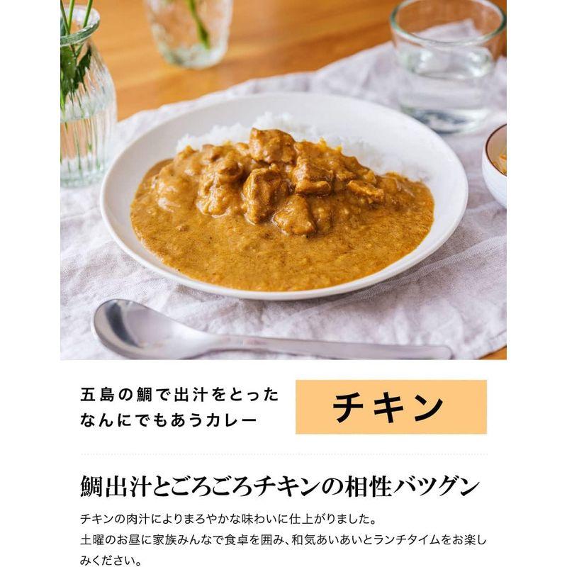 ごと 五島の鯛で出汁をとったなんにでもあうカレー 5種セット(プレーン・チキン・ビーフ・チーズ・ポーク) 福さ屋 辛子明太子