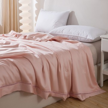 MIGRATORY 媚格德莉 - 60支天絲蠶絲涼被-杏花微醺 (180x210cm)